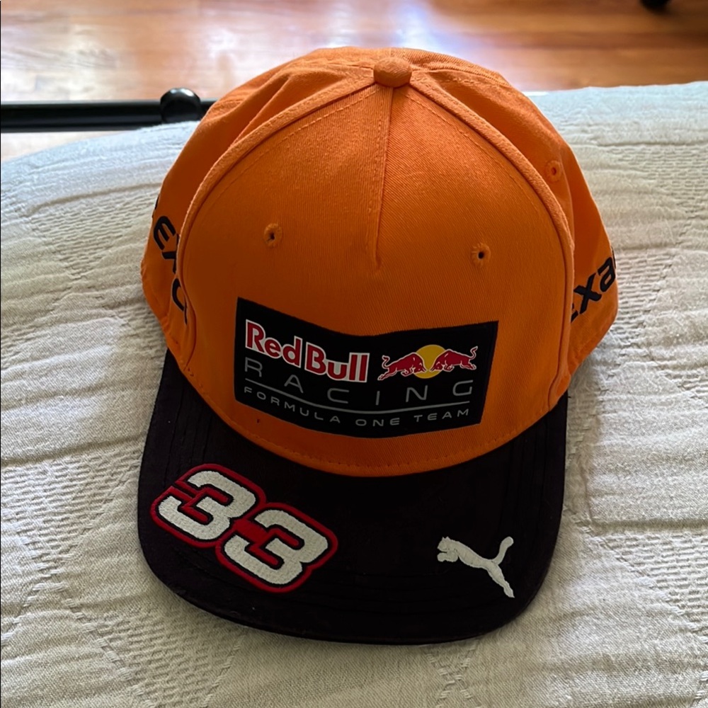 Verstappen RedBull #33 Orange Racing hat Formula 1